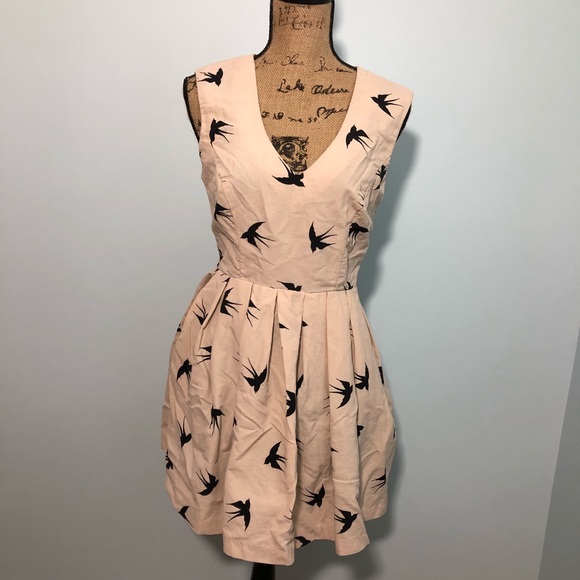 bird print dress forever 21